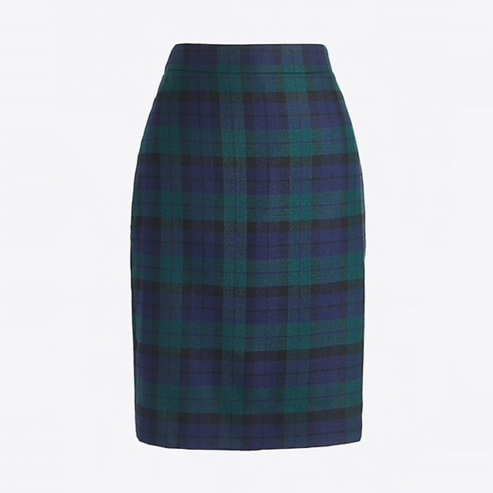J Crew plaid pencil skirt